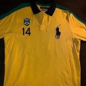 Ralph Lauren Brazil edition POLO shirt sz XXL slim